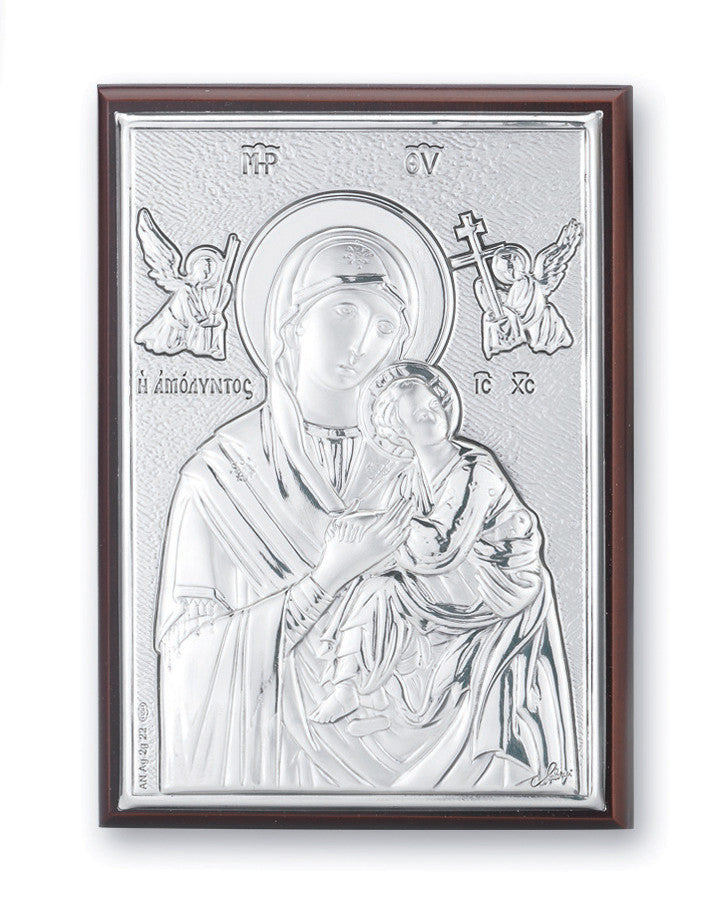 Our Lady of Perpetual Help Sterling Plaque | Catholic Online.Shopping ...