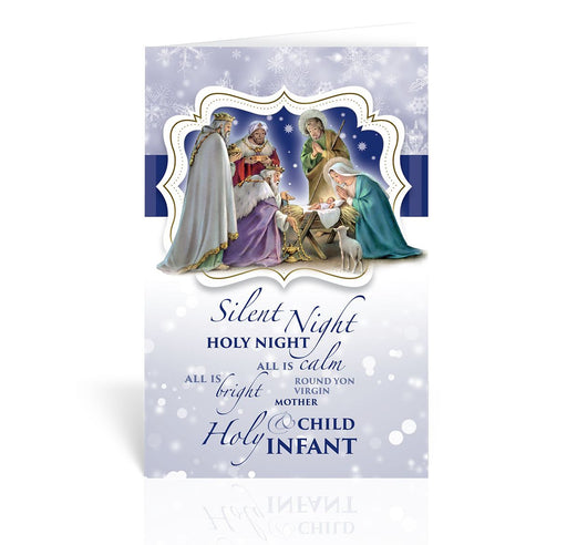 Catholic Christmas Card - Joyful Holy Family (set of 10) - Vianney Vocations