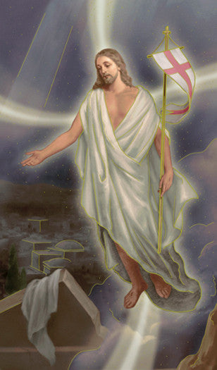 Risen Christ Holy Card Free Ship 49 Catholic Online Shopping