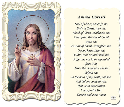 Anima Christi Holy Card Free Ship 60 Catholic Online Shopping