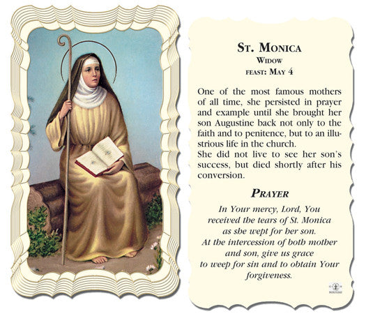 St. Monica Holy Card | FREE Ship $49+ | Catholic Online ...