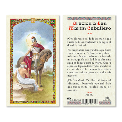 St. Martin De Tours Laminated Prayer Cards — Catholic Online Shopping