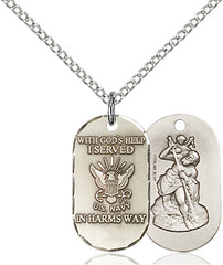 Learn More about Navy Sterling Silver Pendant Image of Navy Sterling Silver Pendant