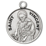 Learn More about Sterling Silver Round Shaped St. Vincent Medal Image of Sterling Silver Round Shaped St. Vincent Medal