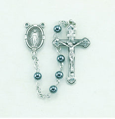 Learn More about Round Hematite Sterling Rosary Image of Round Hematite Sterling Rosary