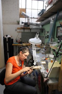Jewelry Artist Designer Metalsmith At the Bench