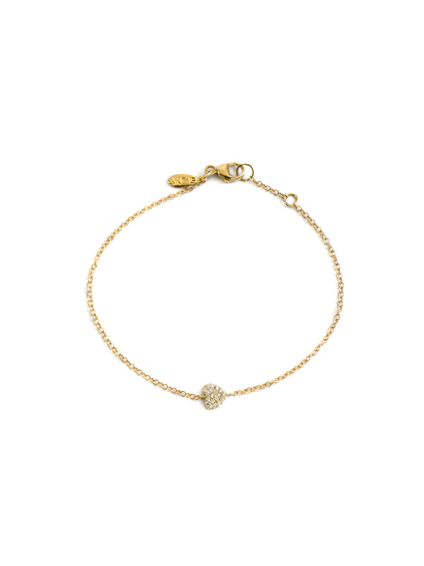 ANZIE Love Letter Heart Bracelet Gold