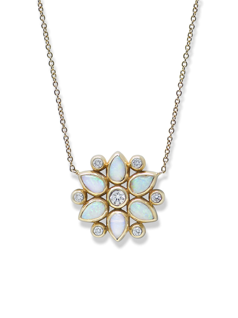 Bezel Bouquet Petal Necklace – Anzie Jewelry