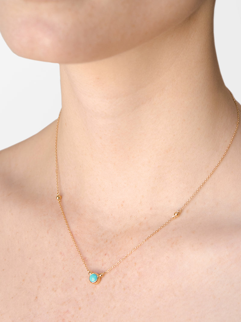 solitaire birthstone necklace