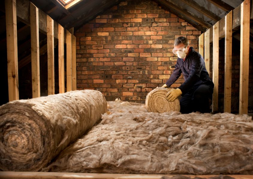 person insulation a loft for 5 ways to help make your home energy efficient