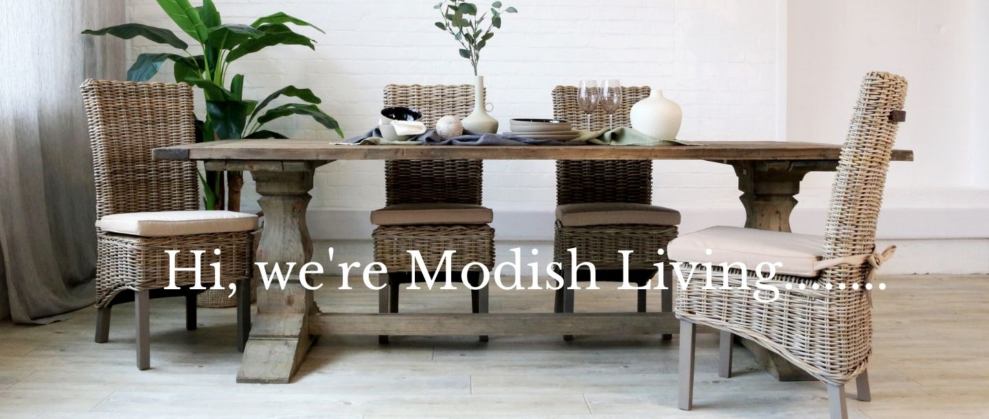 Hi, we're Modish Living banner