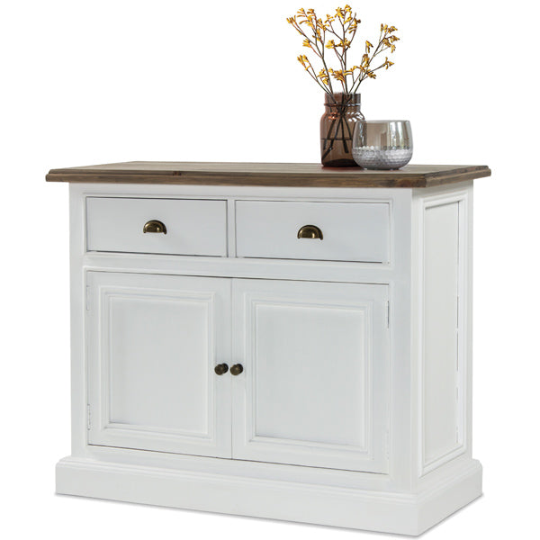 Savannah Reclaimed Wood White Painted Sideboard