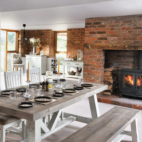 Dining room set modern farmhouse top