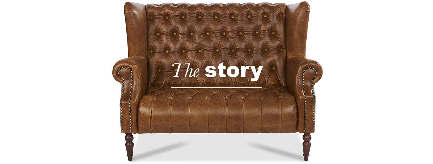 The story of leather - brown leather sofa