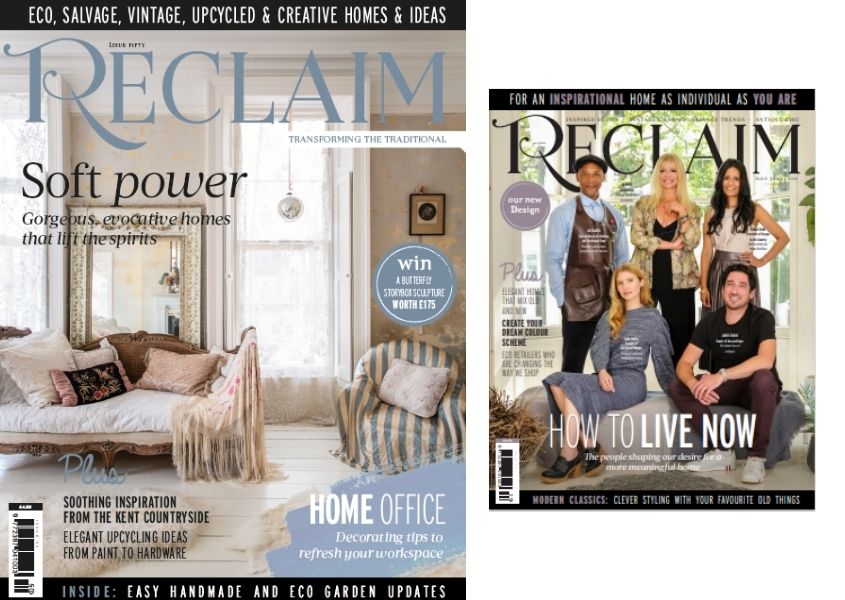 front covers of Reclaim magazine