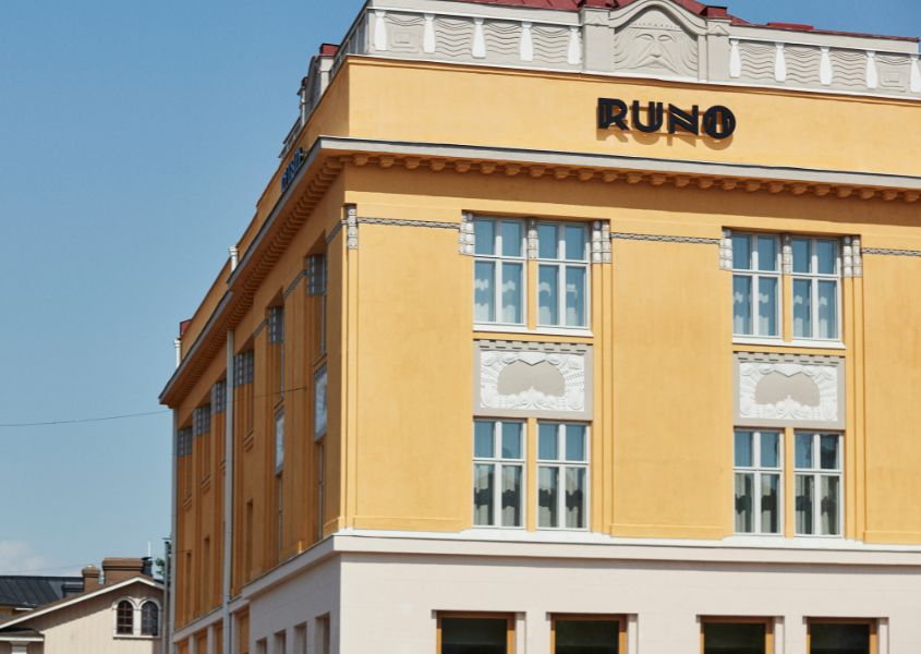 exterior of Runo Hotel