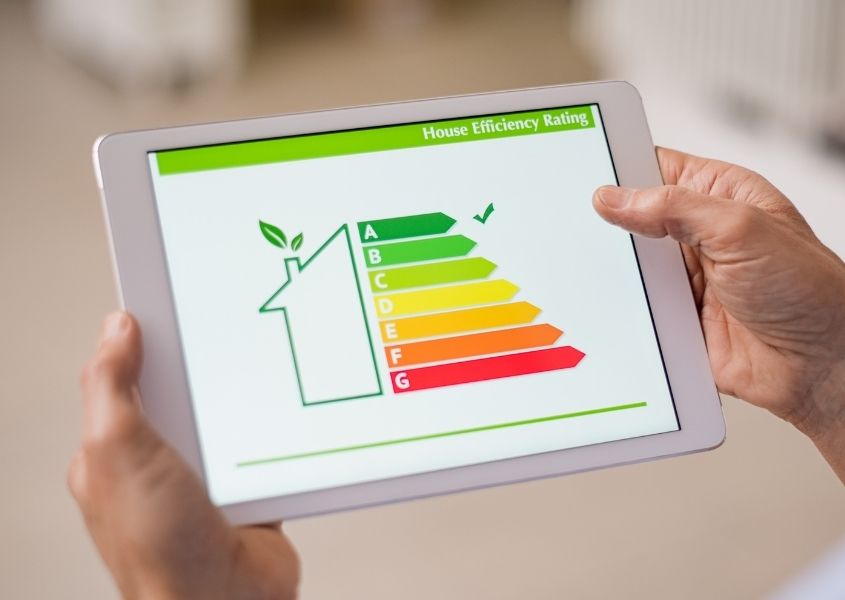 energy efficiency table for top tips to create an eco-friendly interior design