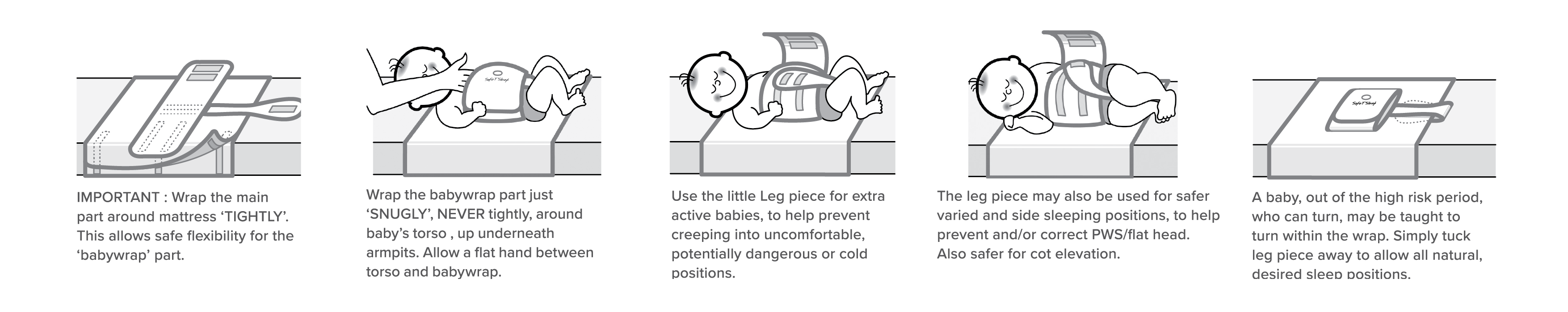 sleep wrap diagram how to use