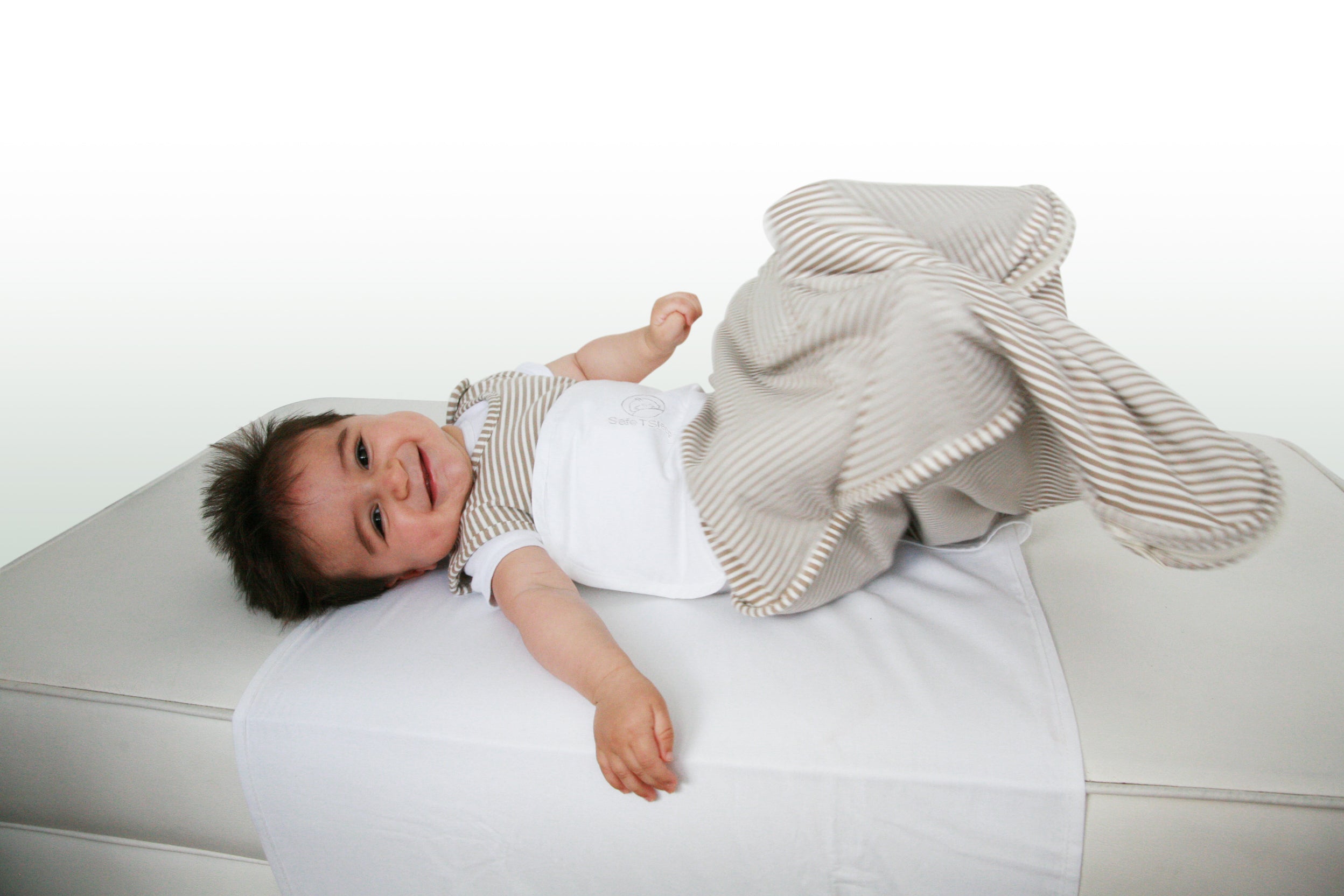 Sleepwrap baby swaddle in a single bed