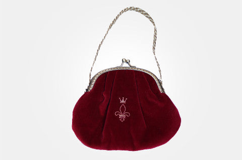 Avon Pink Burgundy Purse Handbag Bag Velvet Shiny Puffy Snap Pouch Handles  Small | eBay