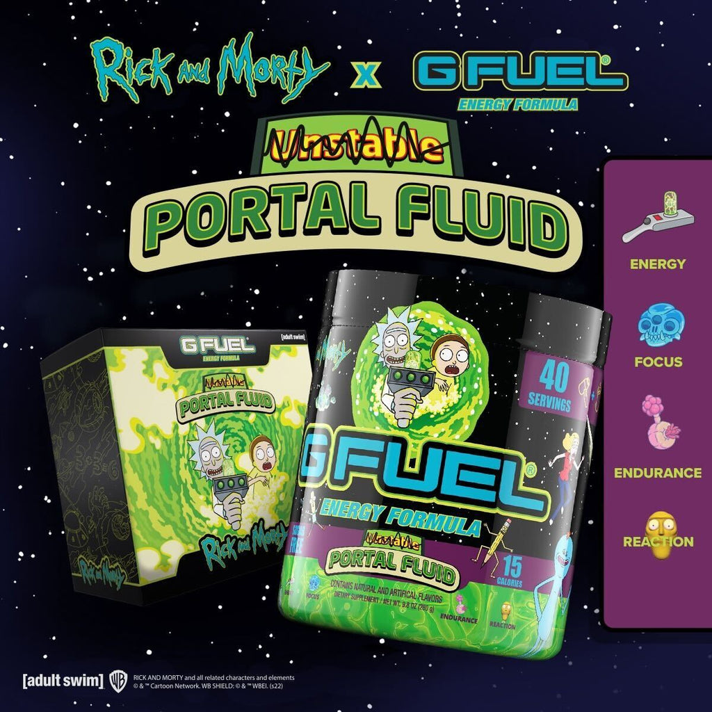 Rick and Morty Unstable Portal Fluid G FUEL