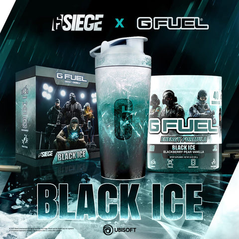 G FUEL x Tom Clancy's Rainbow Six Siege Black Ice Energy Formula