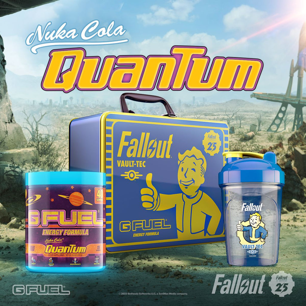 G FUEL Nuka Cola Quantum, inspired by "Fallout"