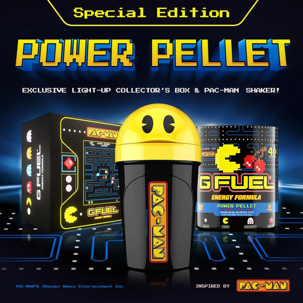 G FUEL POWER PELLET Collector's Box Inspired by PAC-MAN