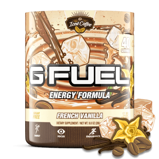 G Fuel French Vanilla Iced Coffee Tub Vitamin Fortified