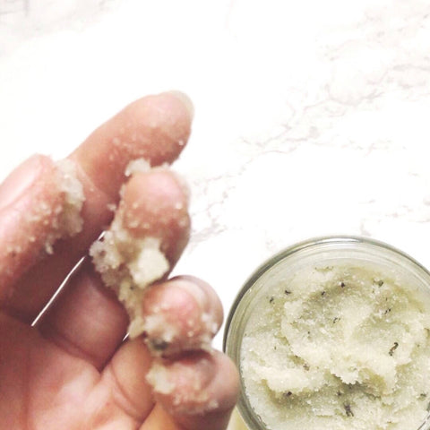 texture of ELUCX detox body polish