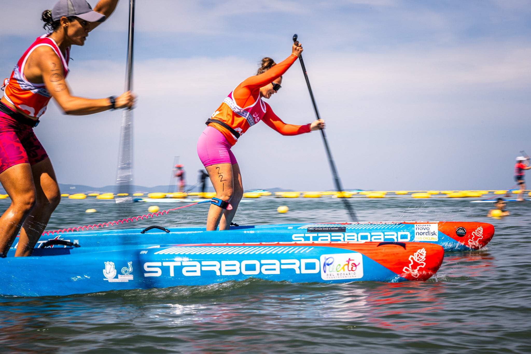 fiona wylde paddles the 2024 starboard all star performance paddle board