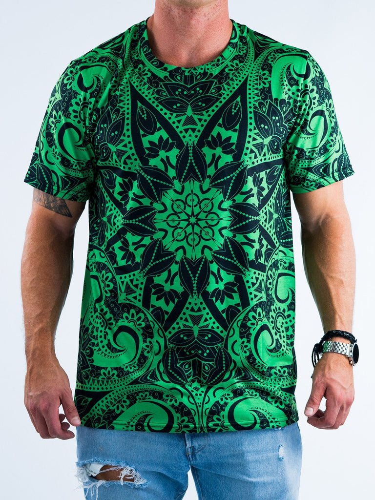 Electro Green Mandala Unisex Crew – Electro Threads