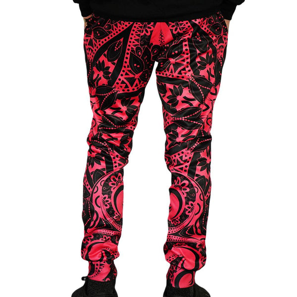 Electro Pink Mandala Unisex Joggers - Electro Threads