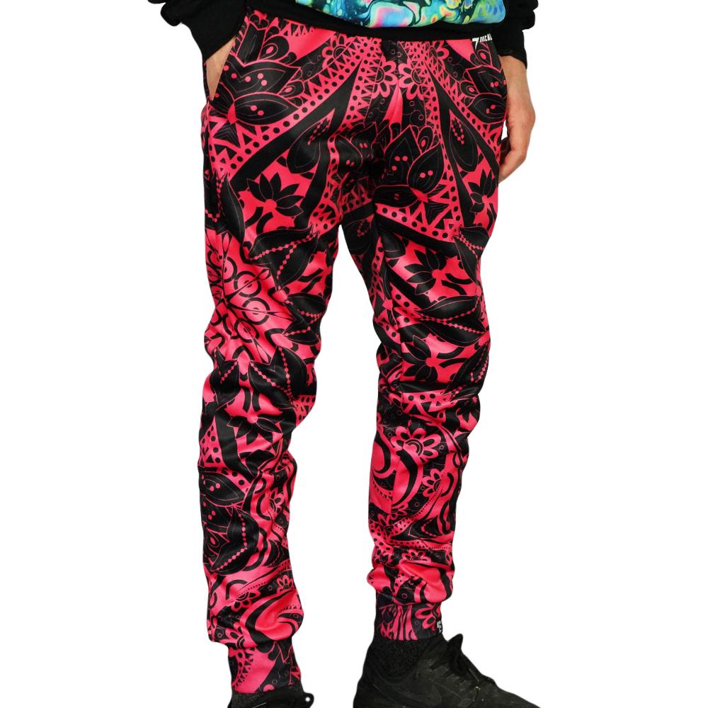 Electro Pink Mandala Unisex Joggers - Electro Threads