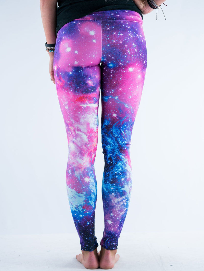 Galaxy Print High Waist Leggings