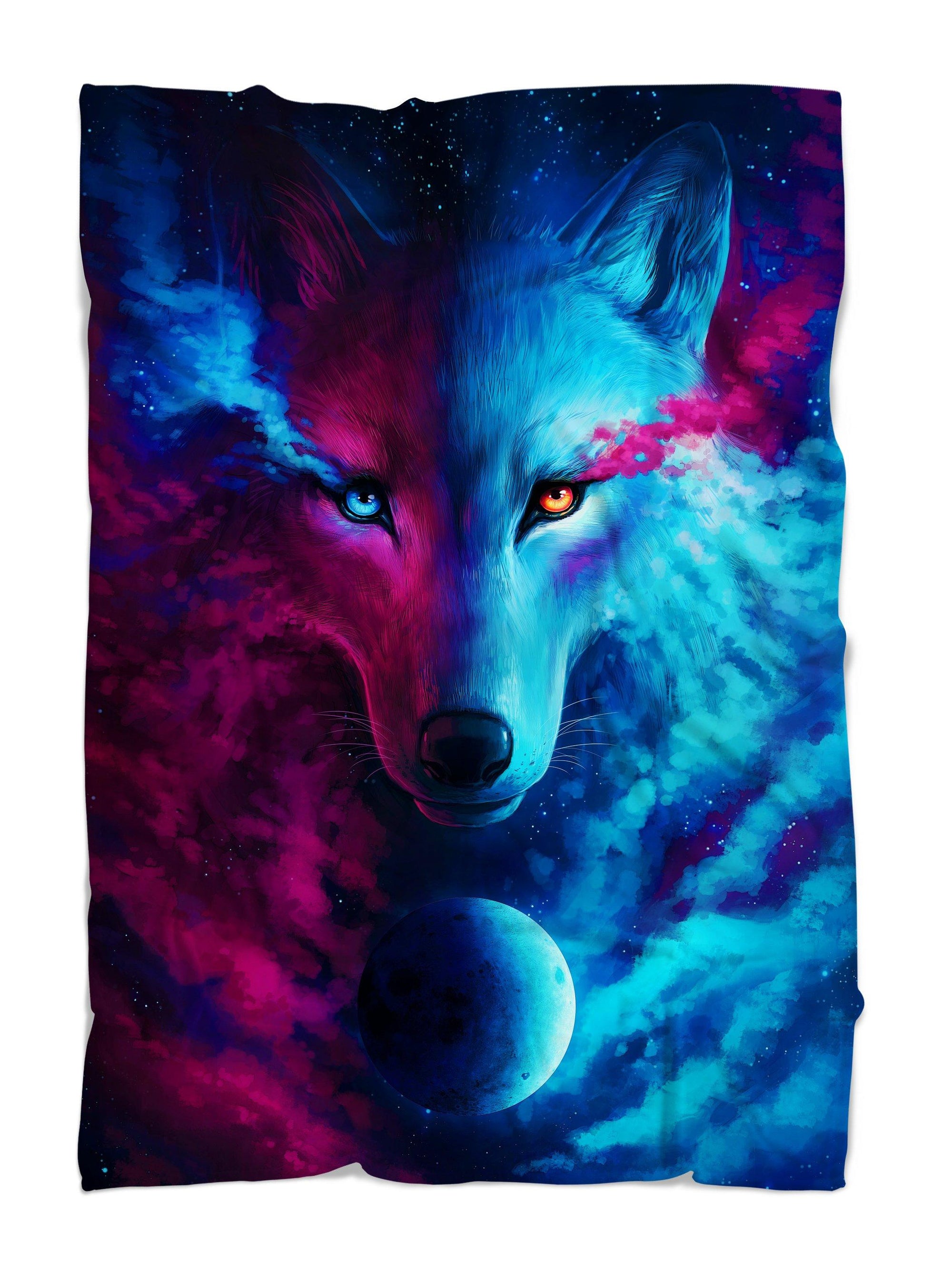 Galaxy Wolf Blanket Blanket Electro Threads. 