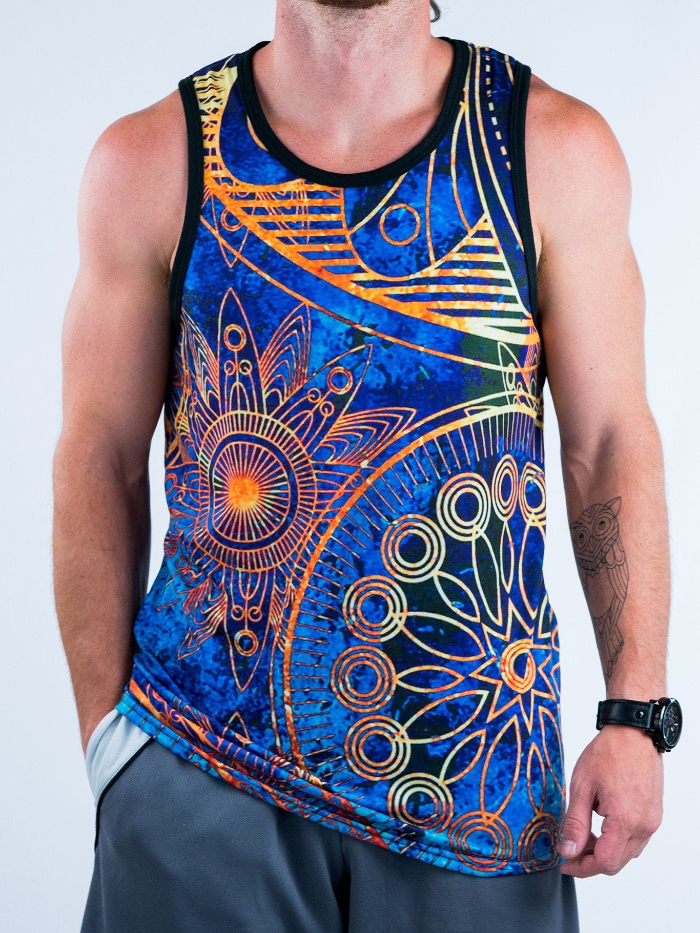 Gold BOHO Unisex Tank Top - Electro Threads