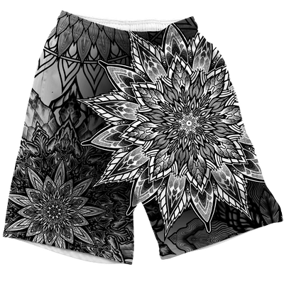 Electro Threads Blue Mandala Shorts