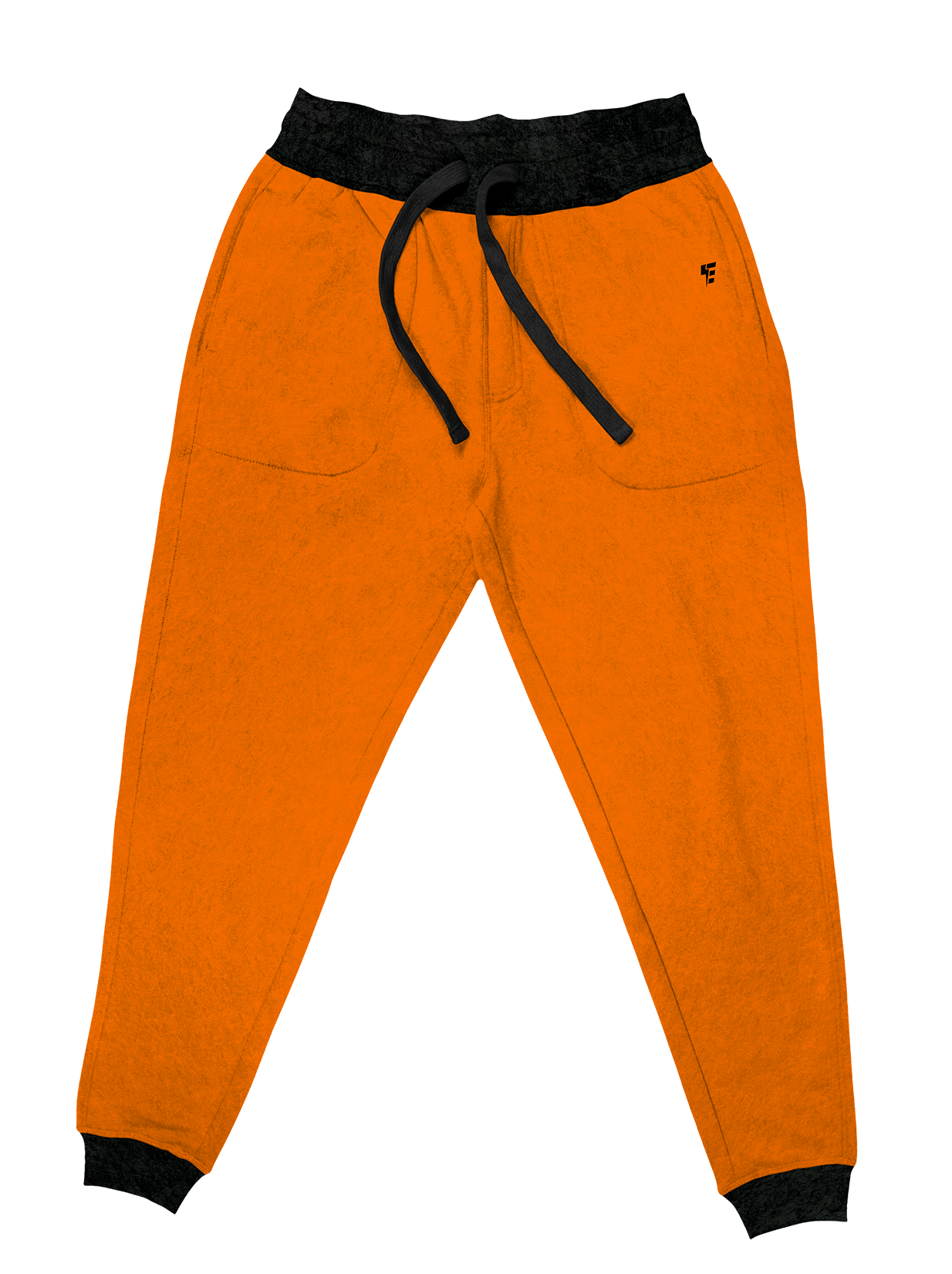 neon orange joggers