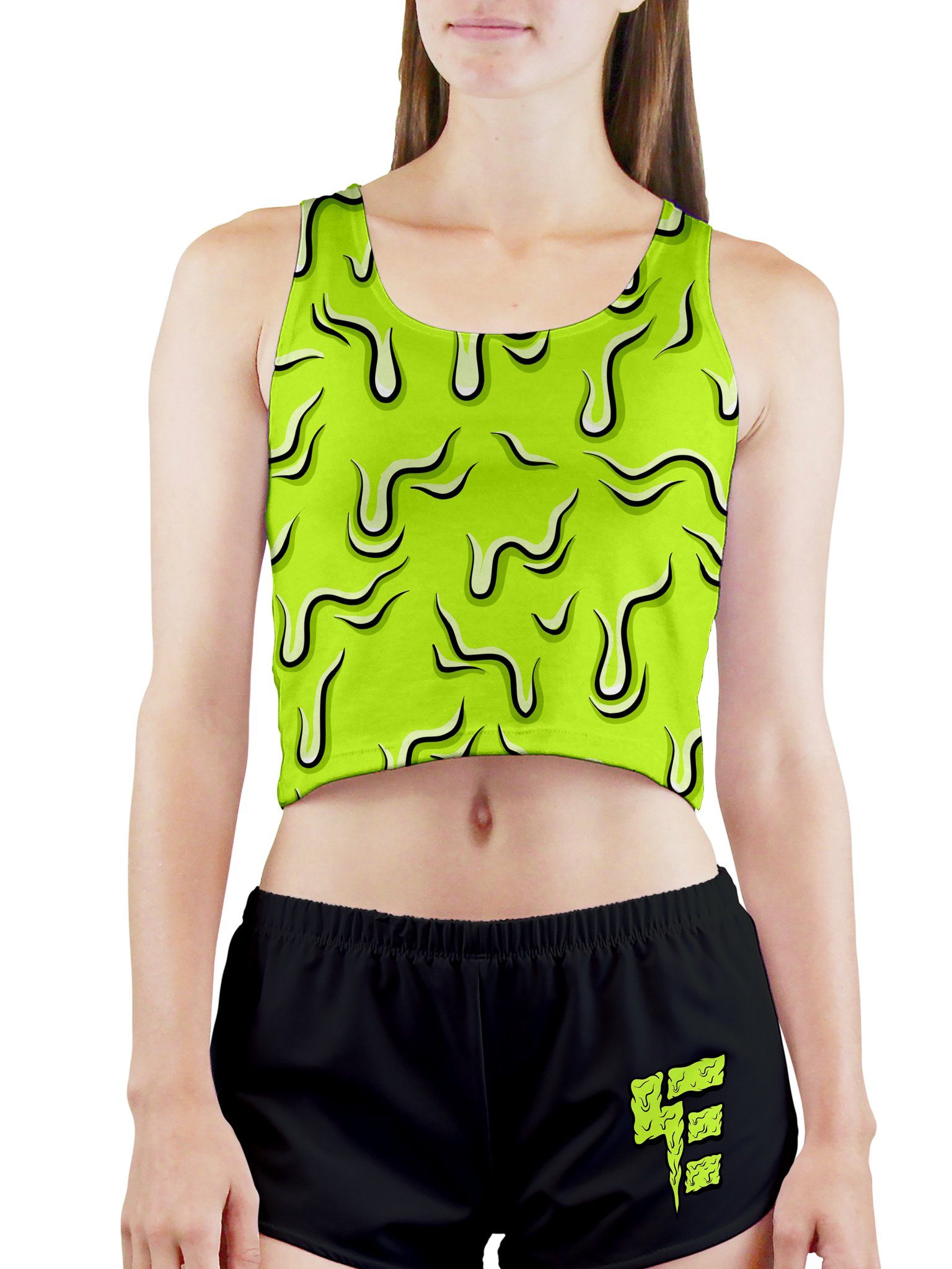 cropped neon top