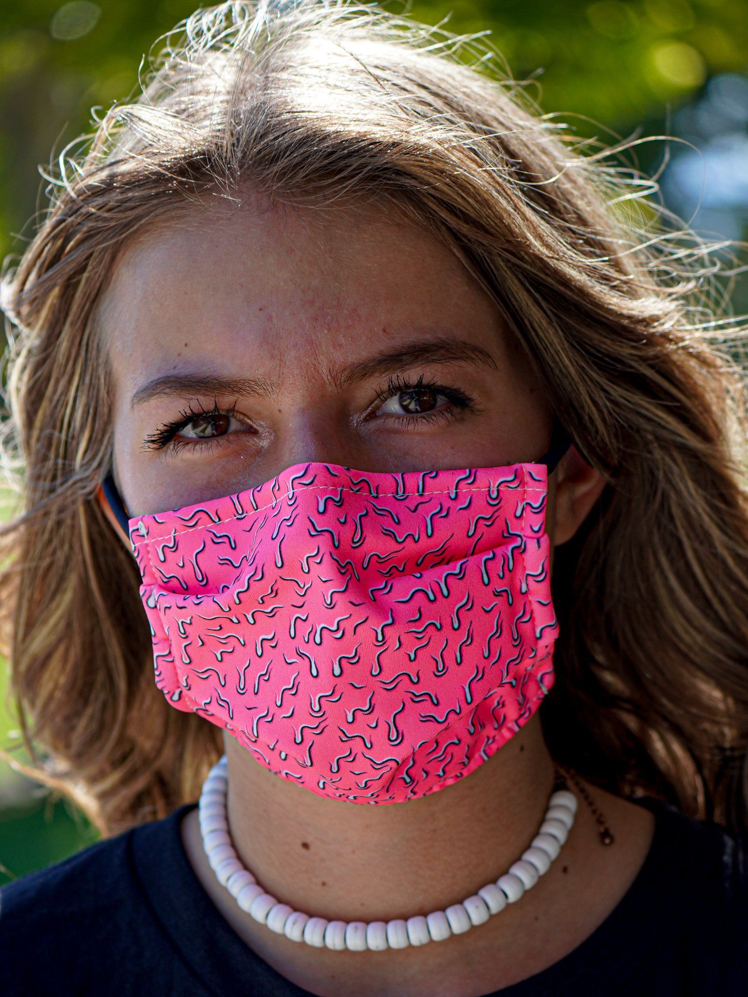 Neon Drippy (Pink) Face Mask - Electro Threads