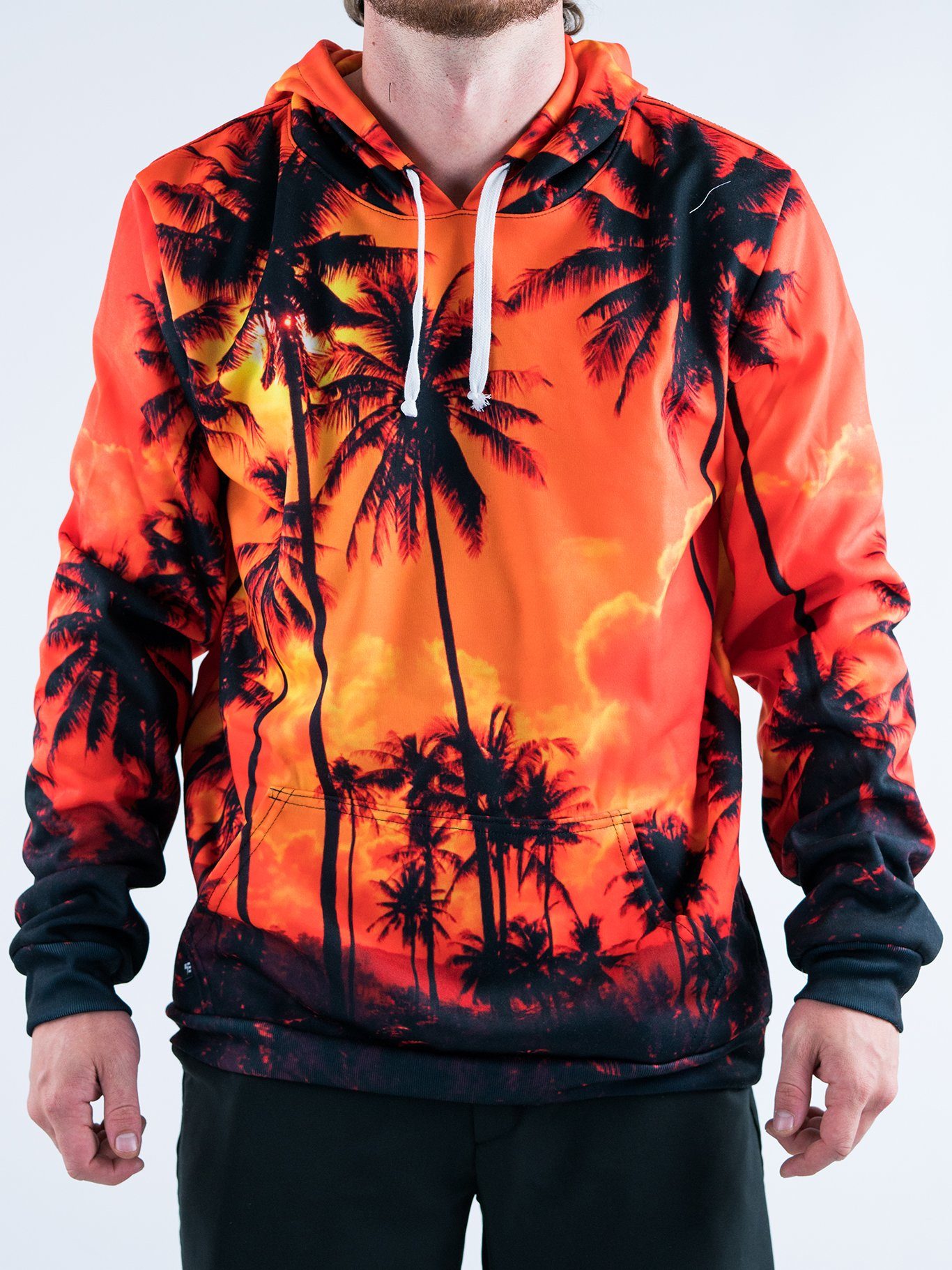 Palm Tree Sunset Unisex Hoodie - Electro Threads