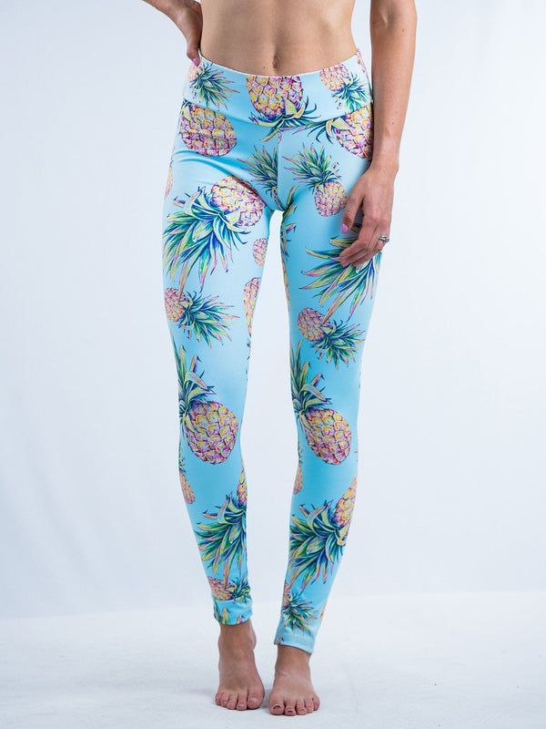 Pastel Pineapple Leggings - Electro Threads