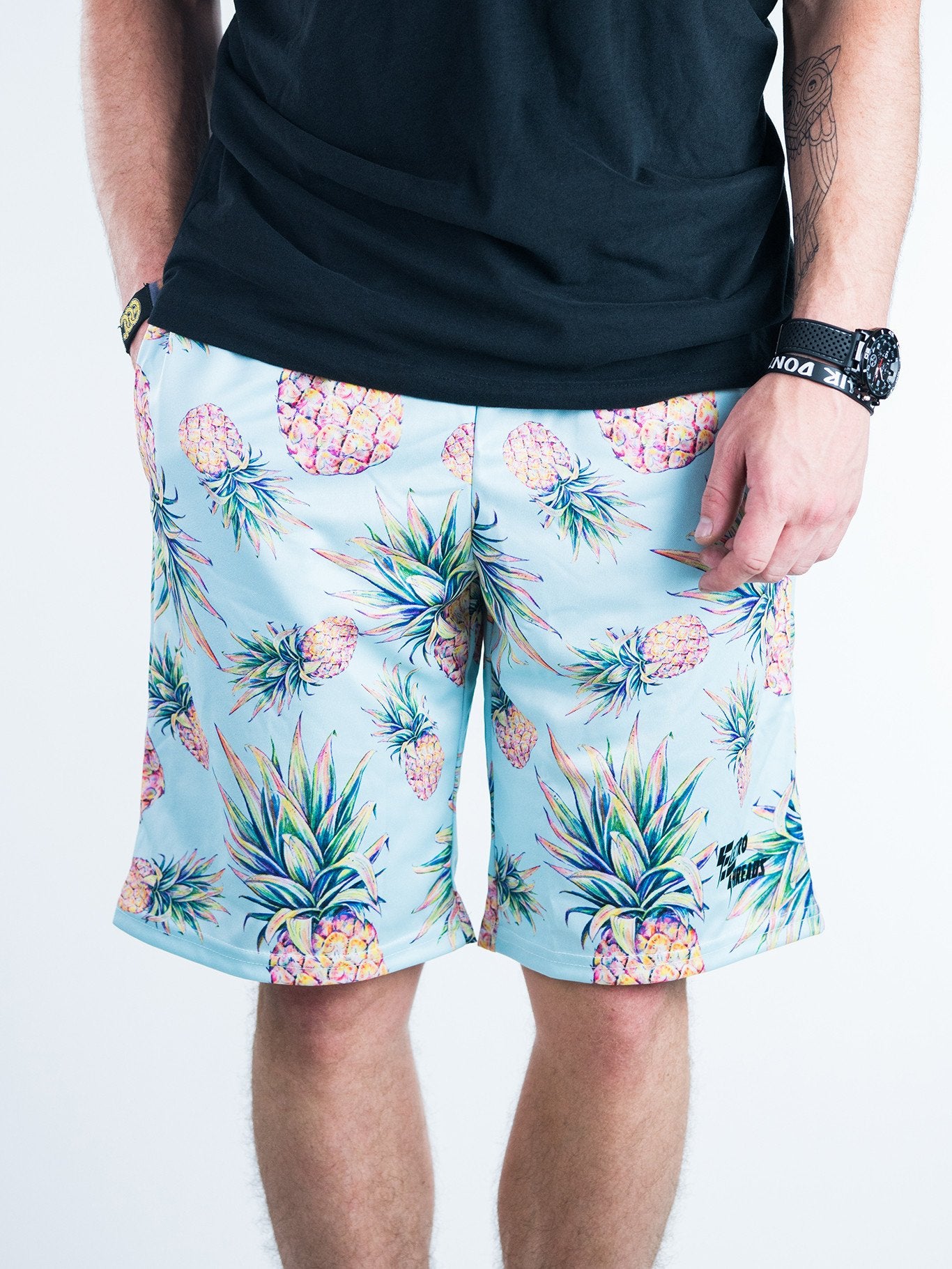 Pastel Pineapple Shorts - Electro Threads