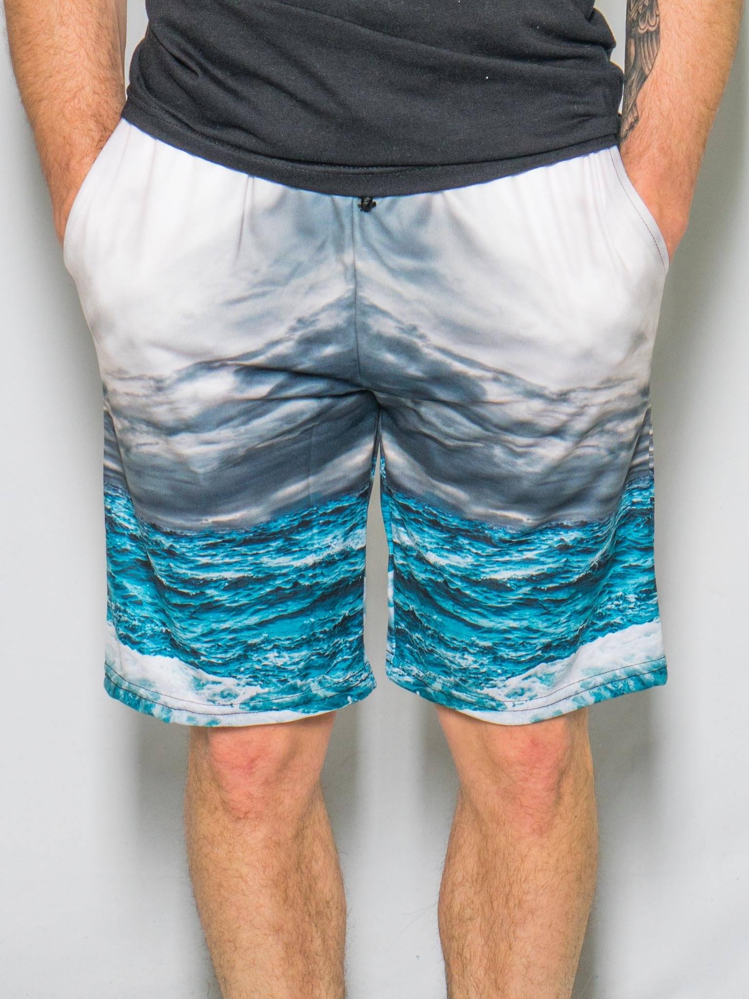 Stormy Ocean Shorts - Electro Threads