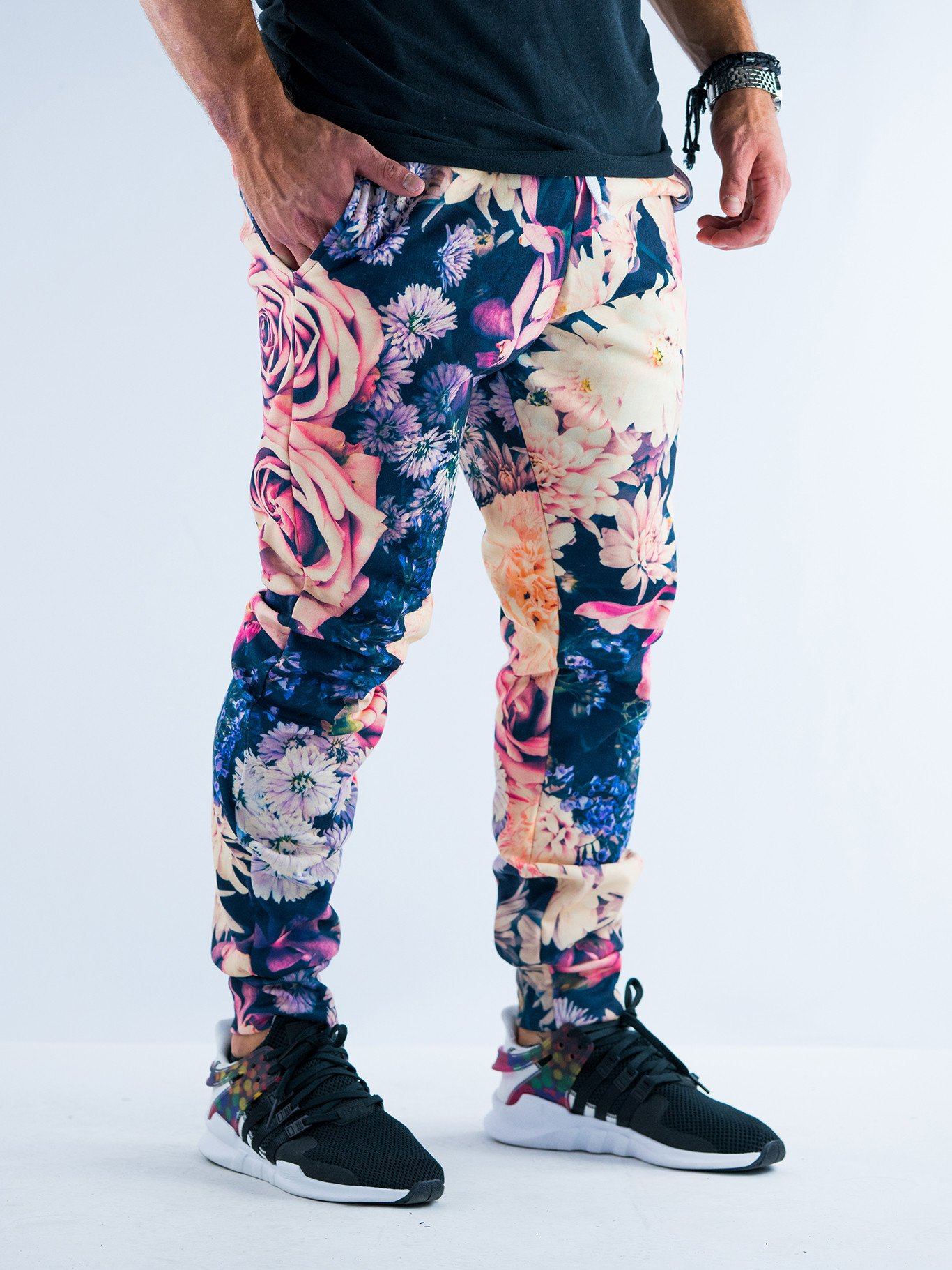 flower jogger pants