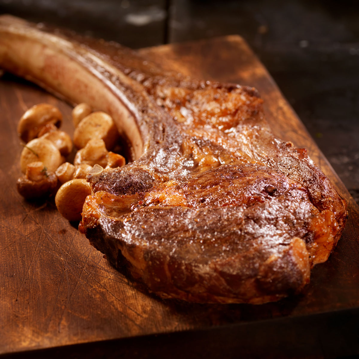 tomahawk steak.