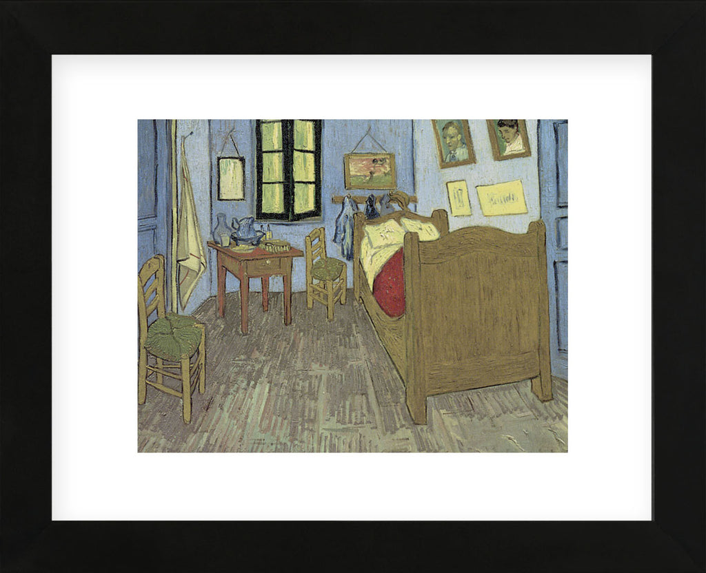 Bedroom At Arles 1889 90 Framed