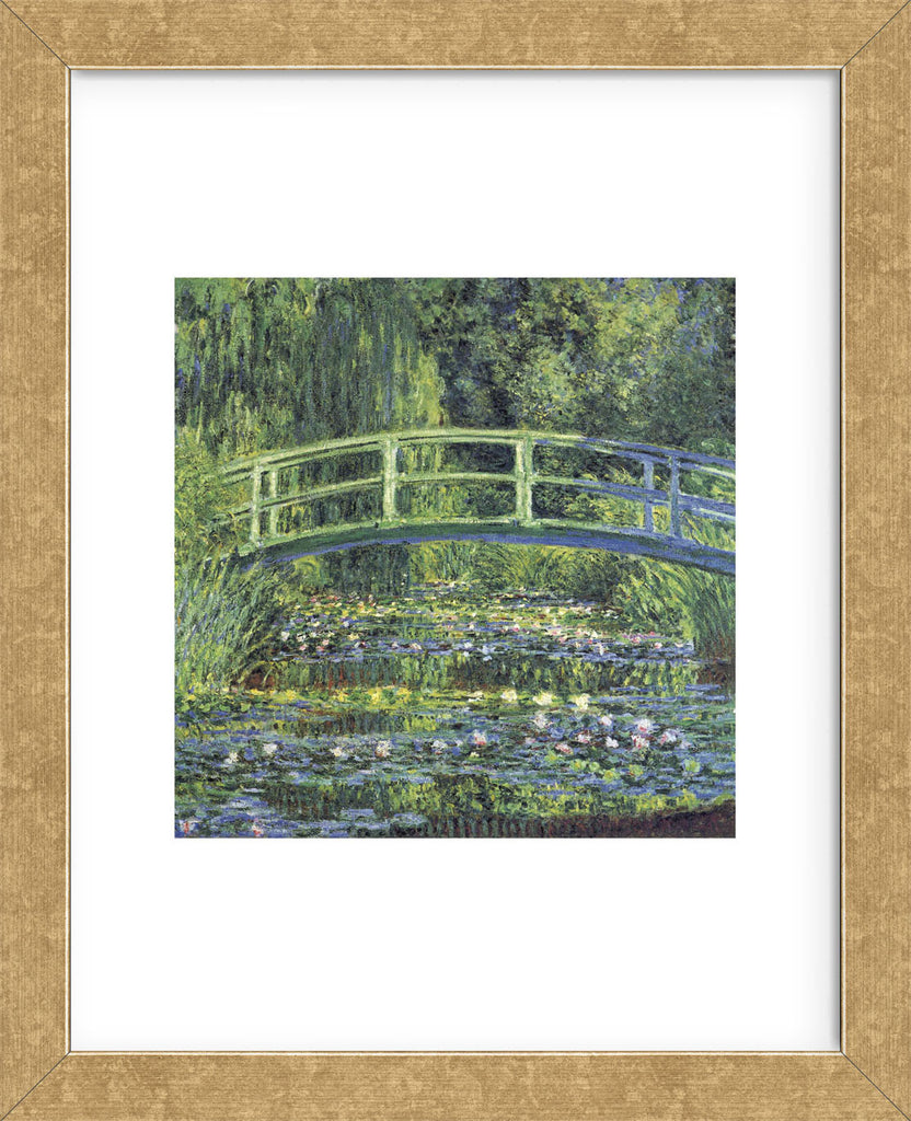 Water Lily Pond, 1899 (blue) (Framed) | McGaw Graphics