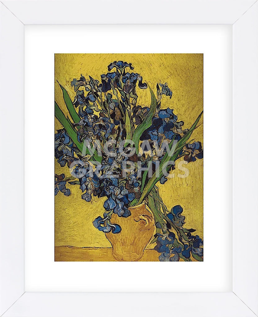 Irises in Vase (Framed) | McGaw Graphics